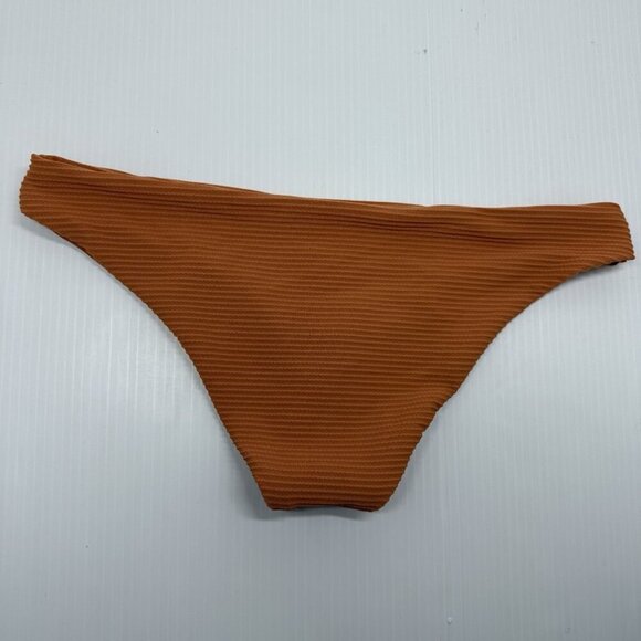 L Space Bikini Bottom Brown Women's Ribbed Sandy Classic size Large - Picture 7 of 9